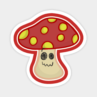 Cute Cartoon Mushroom T-Shirt Magnet