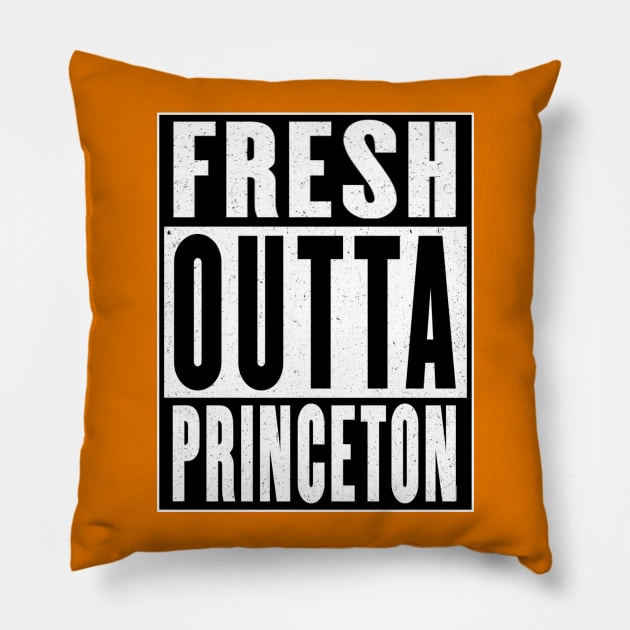 Fresh Outta Princeton Pillow by Vitalitee