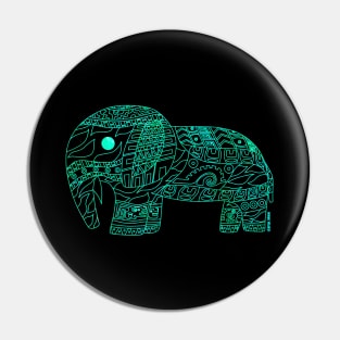 jade elephant ecopop pattern Pin