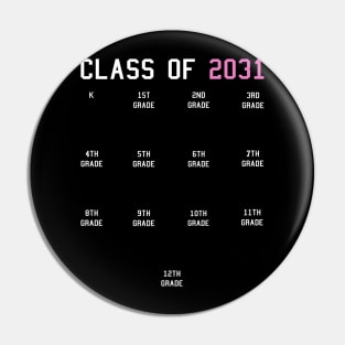 Class of 2031 Grow With Me Pin