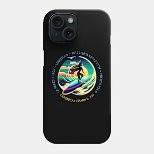 Caribbean Surfing Destinations - La Pared Beach, Luquillo, Puerto Rico. Woman Surfer Phone Case