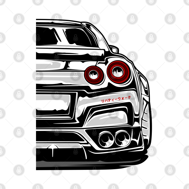 Disover Nissan R35 GTR Liberty Walk - R35 Gtr - T-Shirt