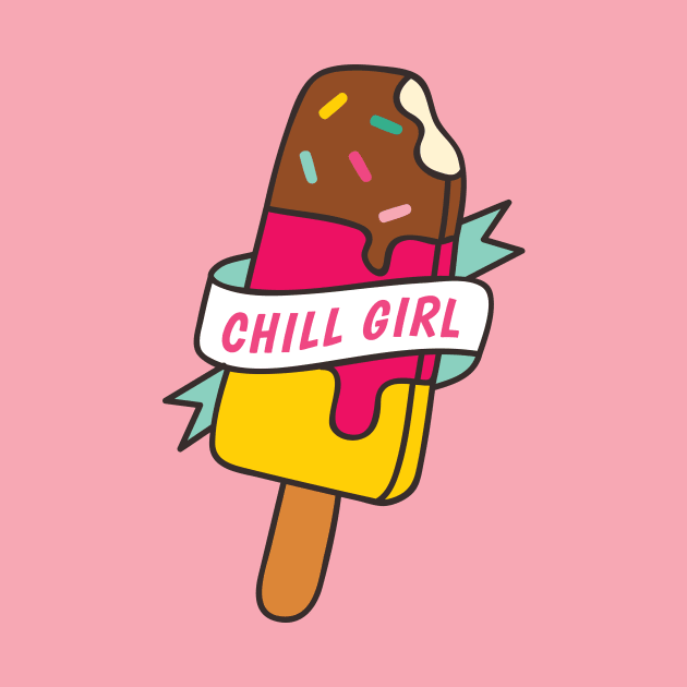 Ice Cream Bar Doodle // Chill Girl by SLAG_Creative