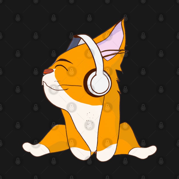 Music loving cat by 365inspiracji