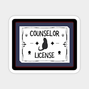 Counselor cat doctor Magnet