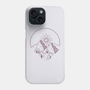 mountain adventure, nature calling Phone Case