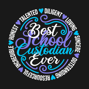 Best School Custodian T-Shirt