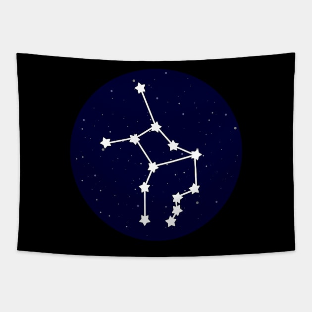 Virgo Zodiac Constellation Tapestry by lulubee