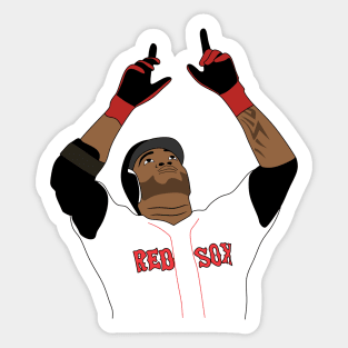 34 - Big Papi (original) Sticker for Sale by DesignSyndicate