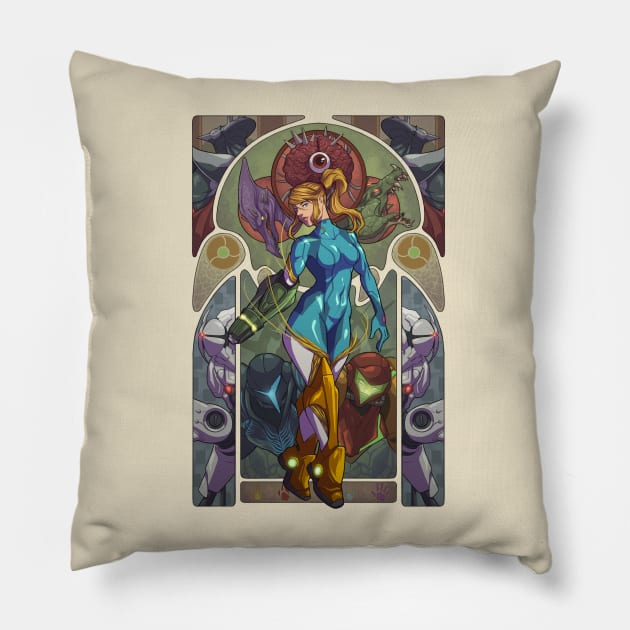 Samus Pillow by AlonzoCanto