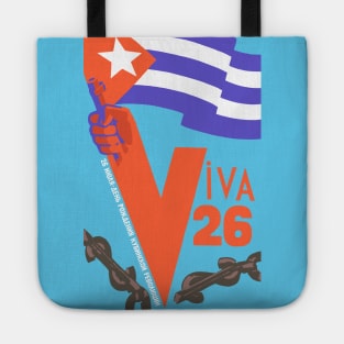 Viva 26 - Cuban Revolution, Historical Propaganda, Socialist Reproduction Tote