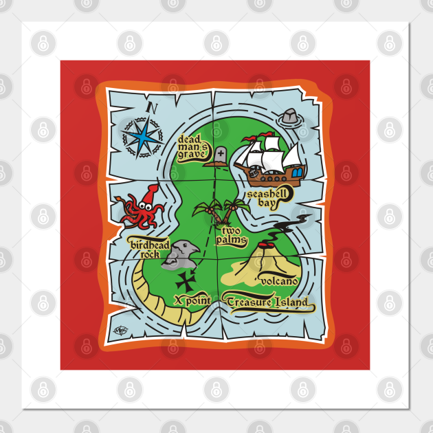 Pirate Treasure Map - Pirate Treasure Map - Posters and Art Prints | TeePublic Pirate Treasure Map - Pirate Treasure Map - Posters and Art Prints | TeePublic