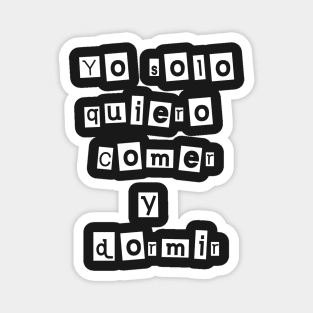 Camisa Chistosa en Español Funny Shirt in Spanish Magnet