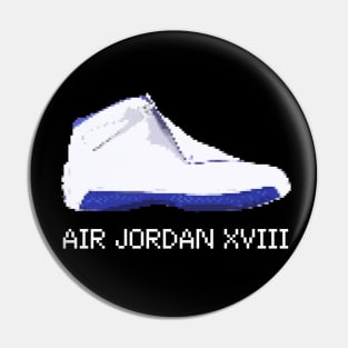 AJ XVIII - Pixelated art Pin