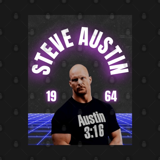 Retro Steve Austin by Tiru Store 