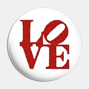 LOVE (Robert Indiana) Pin