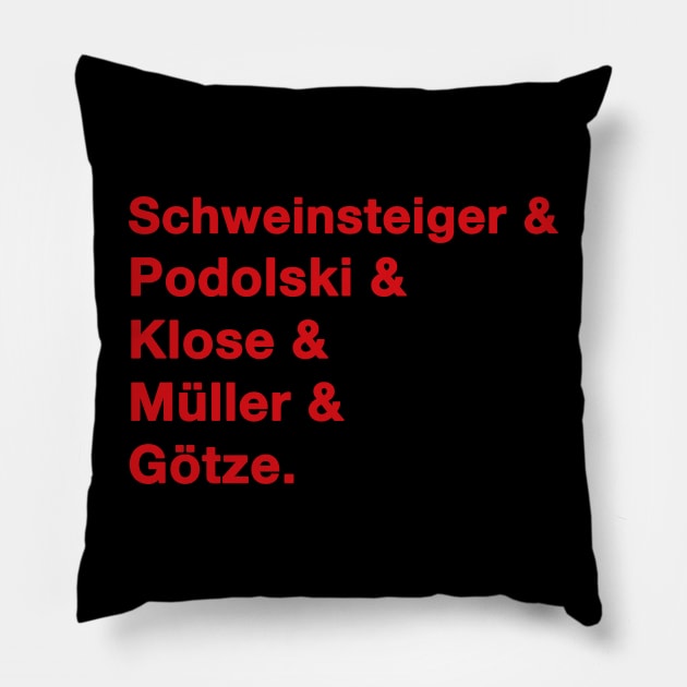 2014 Germany World Cup Pillow by IdenticalExposure