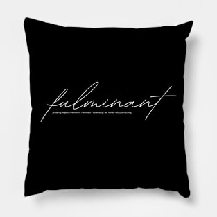 German language in use fulminant Pillow