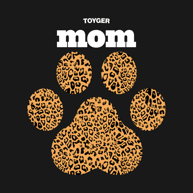 Haute Leopard Toyger Mom Cat Paw With Rich Leopard Print by Haute Leopard