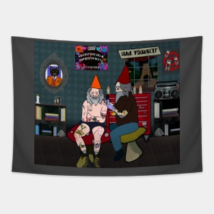 Gnome Tattoo Shop Tapestry