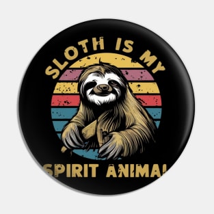 Sloth-lover Pin