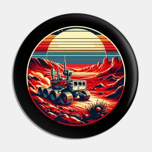 Mars Martian Odyssey: Retro Rover's Red Planet Expedition Pin