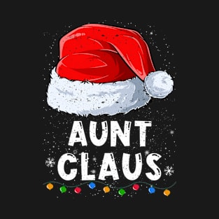 Aunt Claus Christmas Santa Family Matching Pajama T-Shirt