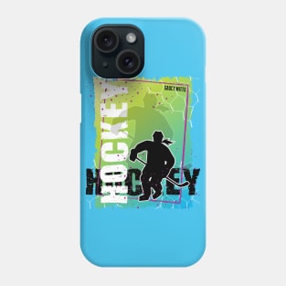 Abstract Women's Hockey Player Phone Case