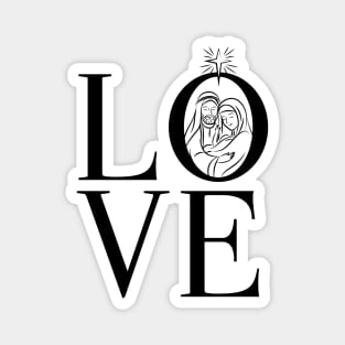 LOVE Christmas Nativity  © 2020 GraphicLoveShop Magnet