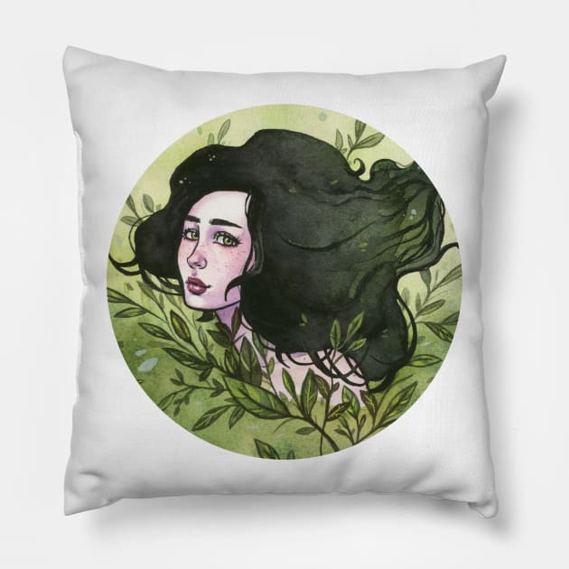 Forest Nymph Pillow by Ellen Wilberg