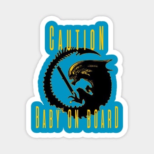 Caution Baby On Board Magnet