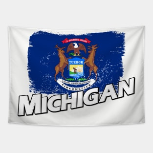 Michigan flag Tapestry