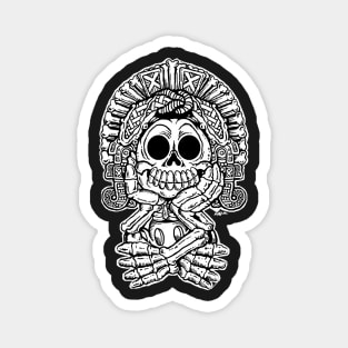 Adorable Aztec Death God Magnet