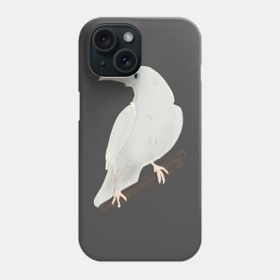 White Raven Phone Case