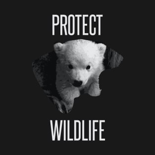 Protect wildlife - little polar bear design T-Shirt