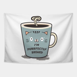 I'm purrfectly brewed Tapestry