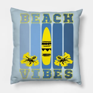 Summer Beach Vibes Pillow