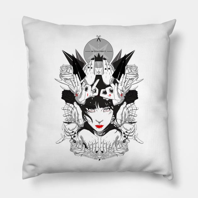 Witchcraft Pillow by sergiosaucedo