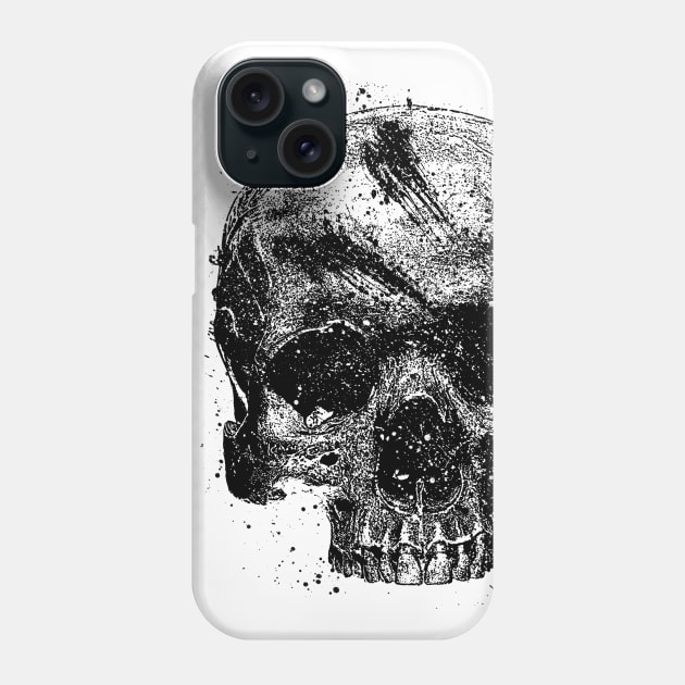 Skull grunge Phone Case by OsFrontis