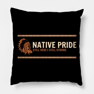 Native American Simple Typograph Pillow
