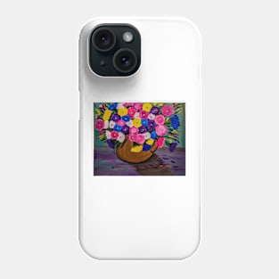 Blooming abstract flowers Phone Case