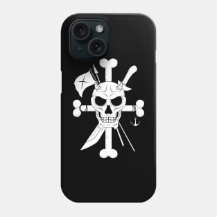 pirate devil skull emblem Phone Case