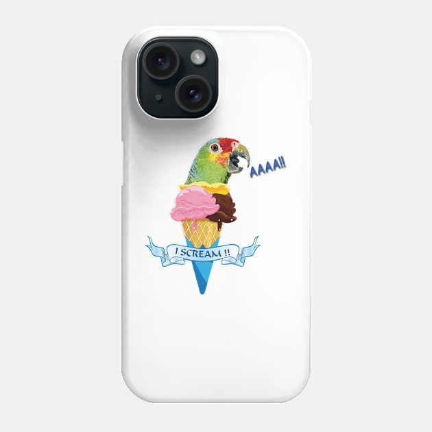 Red-lored Parrot Phone Case by obscurite