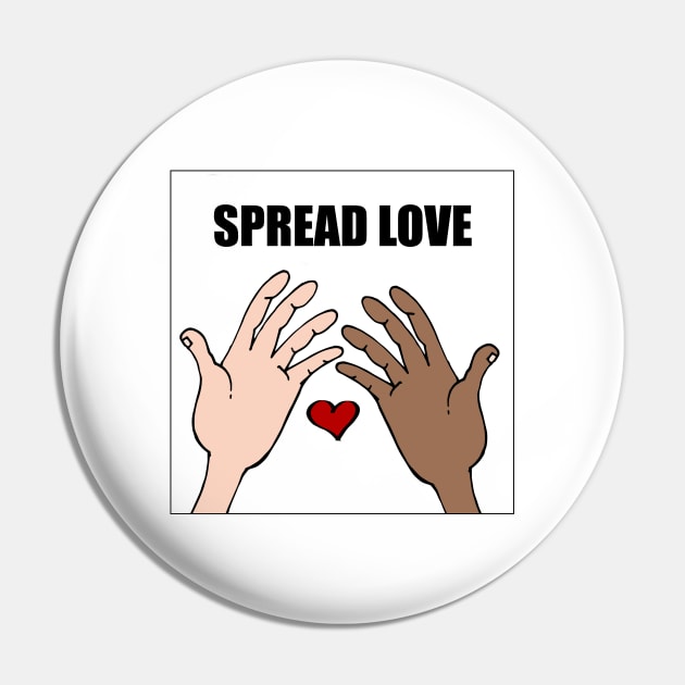 Spread Love Pin by emyzingdesignz