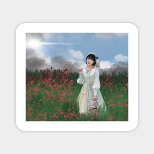 Joy with Flowers Magnet