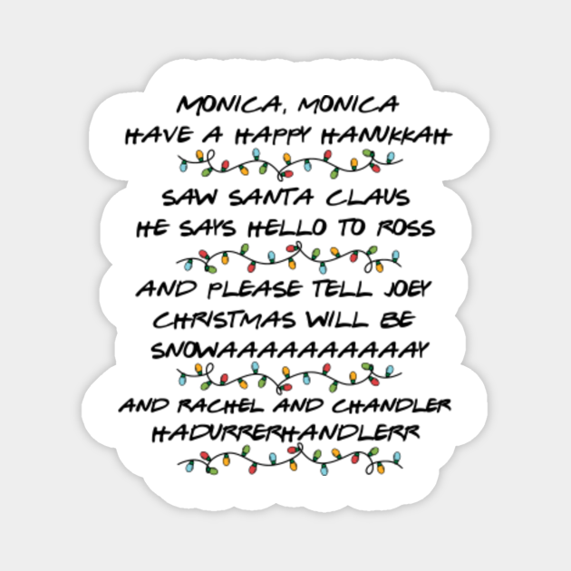 Funny christmas card for friends Funny Christmas - Friends Christmas - Magnet | TeePublic