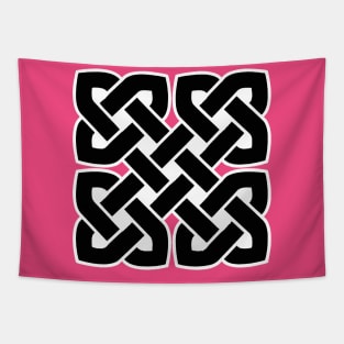 Celtic Interwoven Endless Knot Geometric Pattern 2 Tapestry