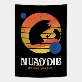 Muaddib, The Spice Must Flow, Vintage Arrakis Tapestry