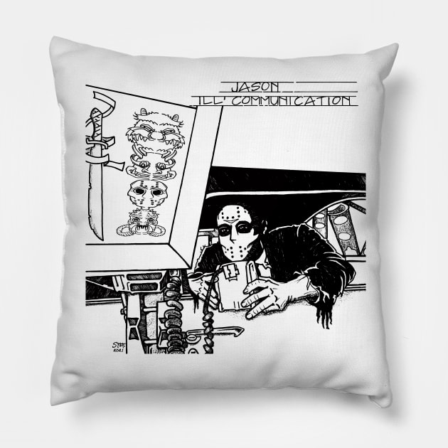 Jason ILL COMMUNICATION Album cover Pillow by Ibentmywookiee