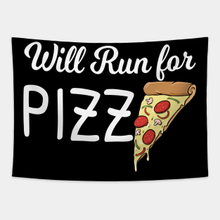 will run for pizza Tapestry
